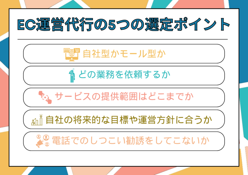 EC運営代行の5つの選定ポイント