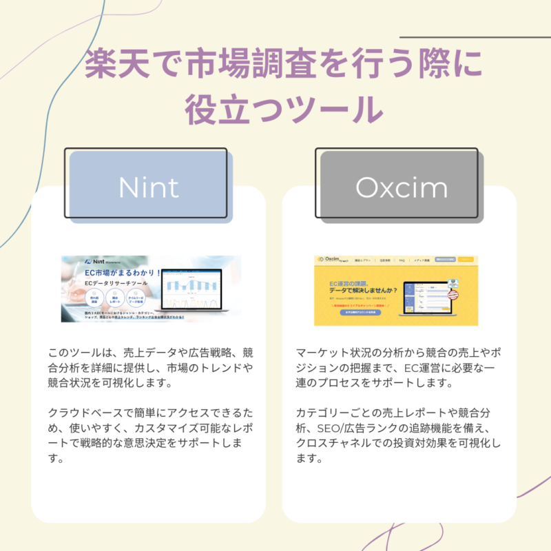 楽天で市場調査を行う際に役立つツール