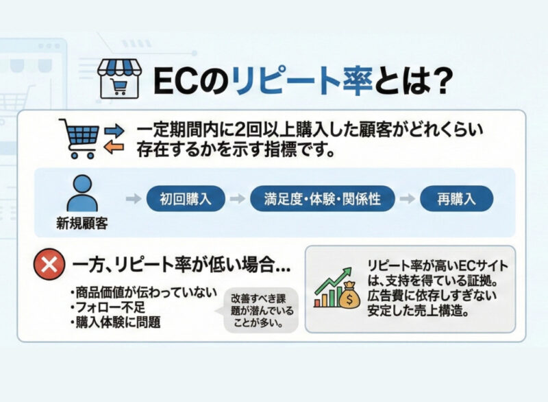 ECのリピート率とは？