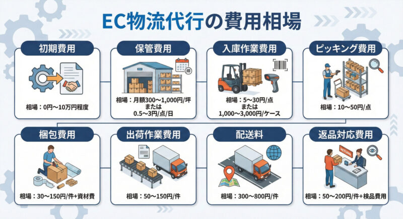 EC物流代行の費用相場
