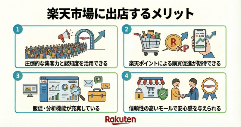 楽天市場に出店するメリット
